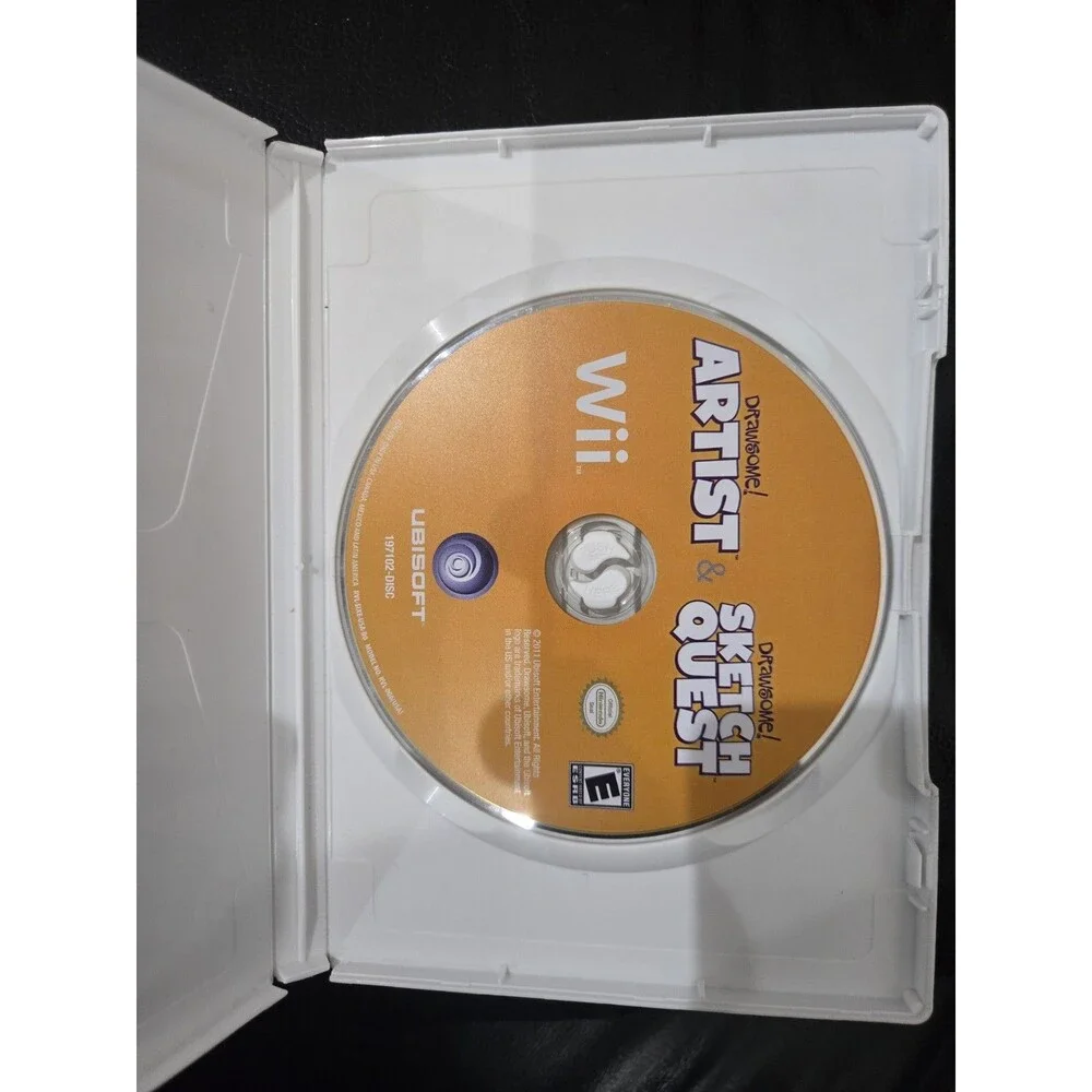 Drawsome Games Nintendo Wii Sketch Quest Artist Smurfs 2-in-1 Disc Case